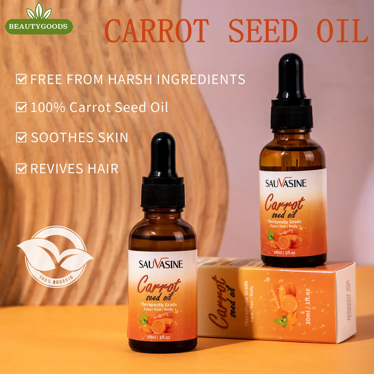 

1 Pc Carrot Seed Oil Dark Spot Corrector Face Blemish Freckle Natural Skin Care Serum 30ml
