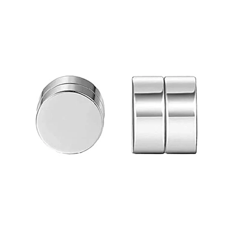 1 Pairs Crystal Strong Magnetic Ear Stud