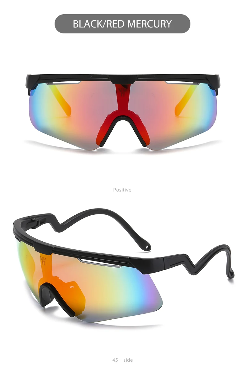 VAGHOZZ Marke Designer Neue Outdoor Sport Sonnenbrille Männer Männlichen Sonnenbrille Frauen Brille UV400 Mode Brillen – Detail 8