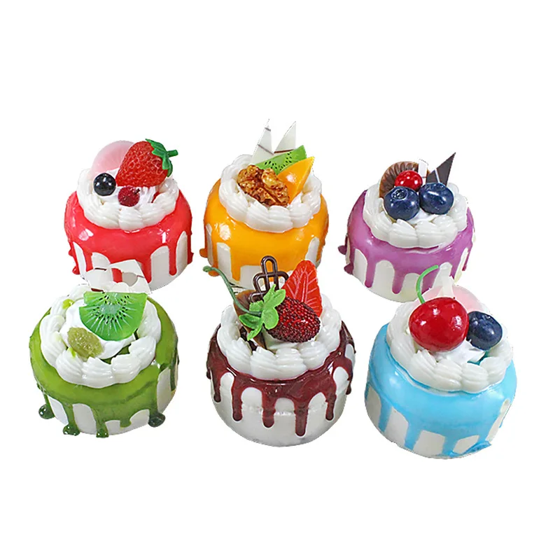 Artificial Fruit Cakes Dessert Model 1Pcs for food model,food photography props,kitchen food toys