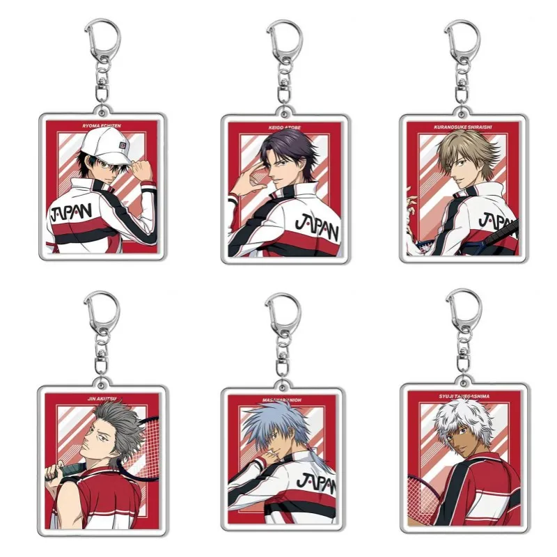 Japan Anime New prince of tennis Figures Ryoma Echizen CosTezuka Kunimitsulay Acrylic Keychains Bag Decor Pendant Fans Gift