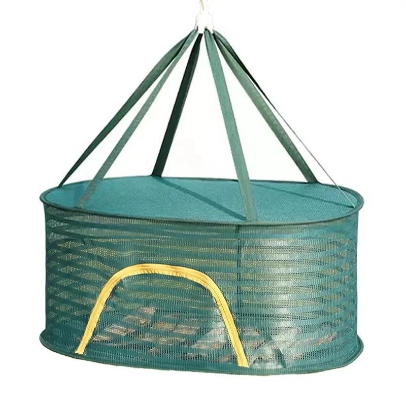 Multiple Optional Zipper Closure Mosquito Proof Insect Proof Clothes Dry Basket Cured Meat Dry multi-functional Drying Net Bag 4
