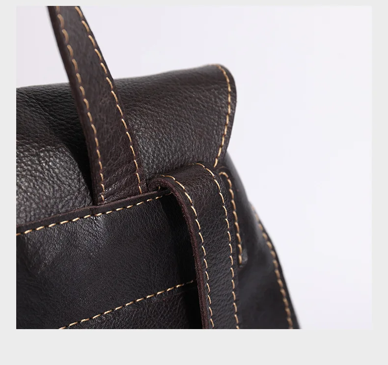 New Women Leather Backpack Retro Luxury Brand Bags
