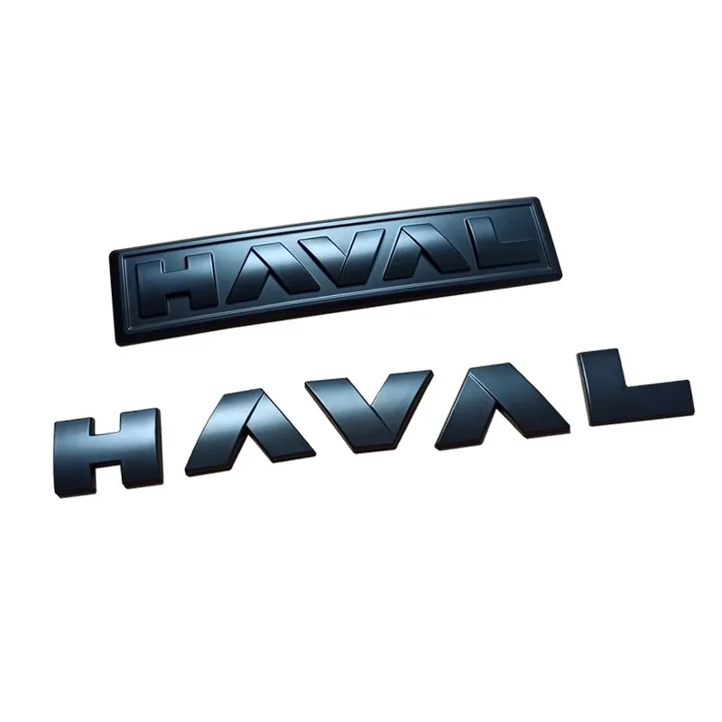 Car Front Network Black Logo Emblems For GWM Great Wall 3th Generation Haval H6 PHEV 1pc