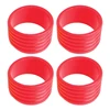 4Pcs Tennis Racquet Grip Tennis Racket Grip Bands Rubber Rings Non-Slip Badminton Tennis Absorbent Overgrips in Place 69HD 6