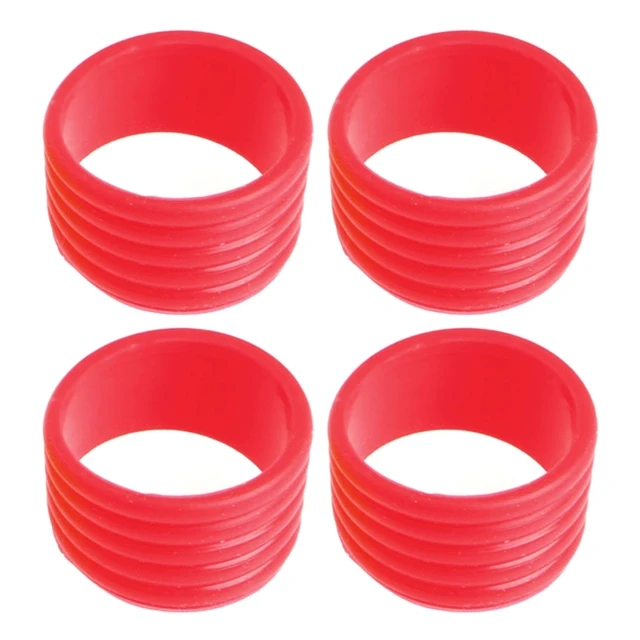 4Pcs Tennis Racquet Grip Tennis Racket Grip Bands Rubber Rings Non-Slip Badminton Tennis Absorbent Overgrips in Place 69HD 6