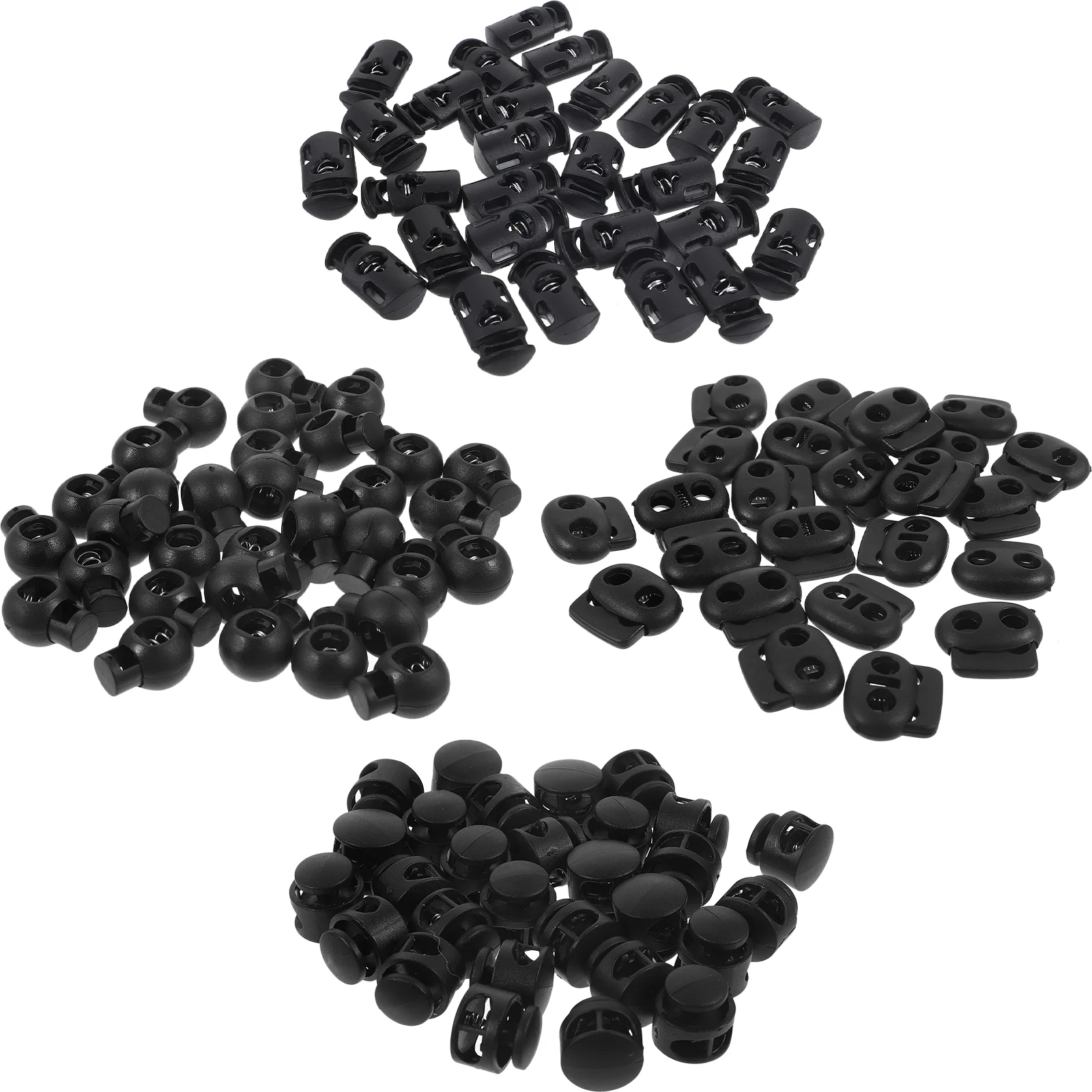 

160pcs Plastic Cord Lock Adjustable Spring Locks Cord Locks Drawstrings Lock For Drawstrings