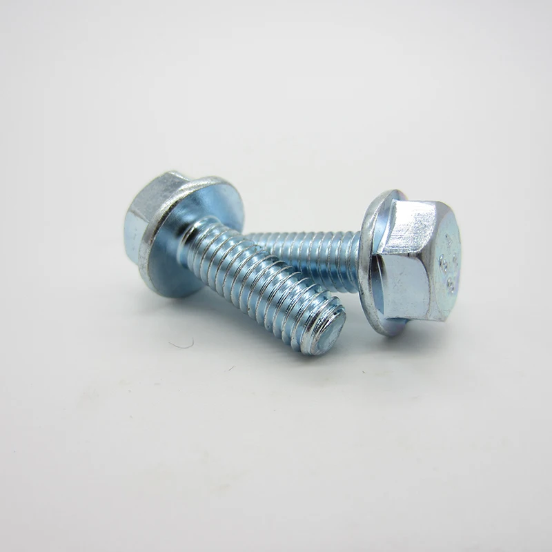 M5 M6 M8 M10 M12 Grade 8.8 Galvanized Hexagonal Flange Bolts Flange Screws Hexagonal Belt Pad Full Thread/Partial Thread hexagonal flange bolts
