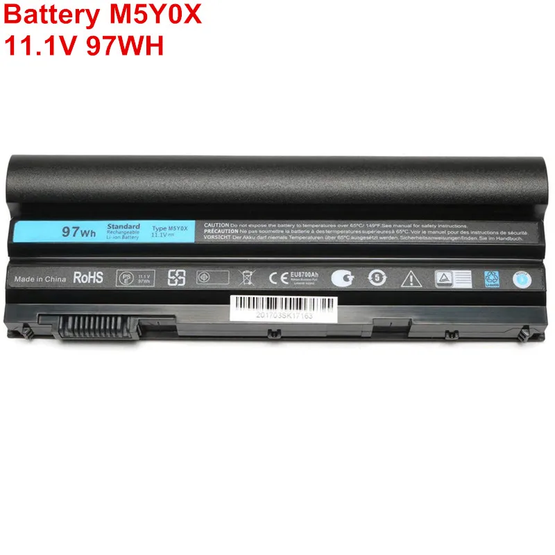 High Capacity 11.1V 97WH 9Cell Laptop Battery M5Y0X For Dell Latitude E6420 E6520 E5420 E5520 E6430 E5430 8858X T54FJ Original