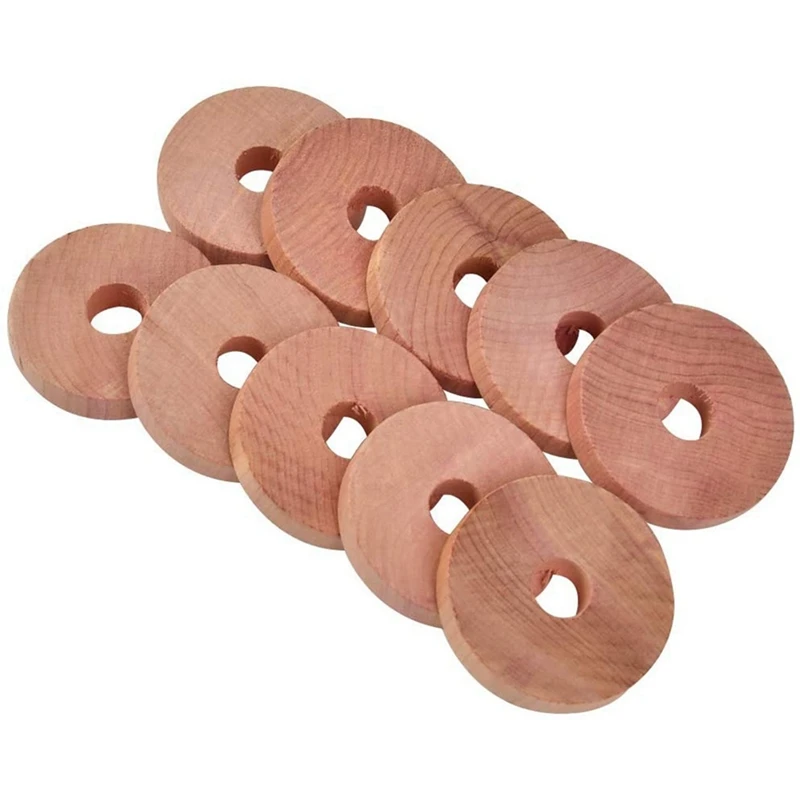 

100 Pack Cedar Wood Rings Moth For Clothes,Aromatic Cedar Blocks,For Closets And Drawers, Clothes Storage Protector