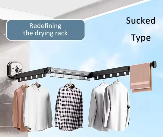 Folding retractable clothes drying rack photo review