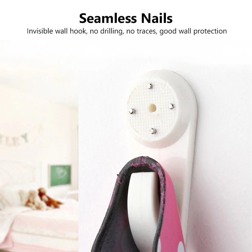 20Pcs Invisible Nail Screws Wall Hooks Multi Function Hangers for