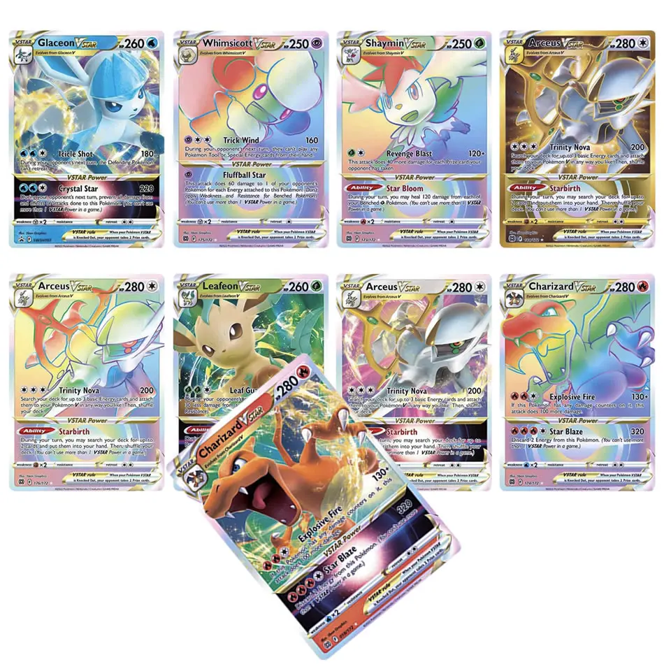 100pcs English Pokemon Cards Box Shining V Vmax Card Display Pokémon  Playing Game Ex Gx Mega Battle Carte Trading Toys Kids Gift - Game  Collection Cards - AliExpress