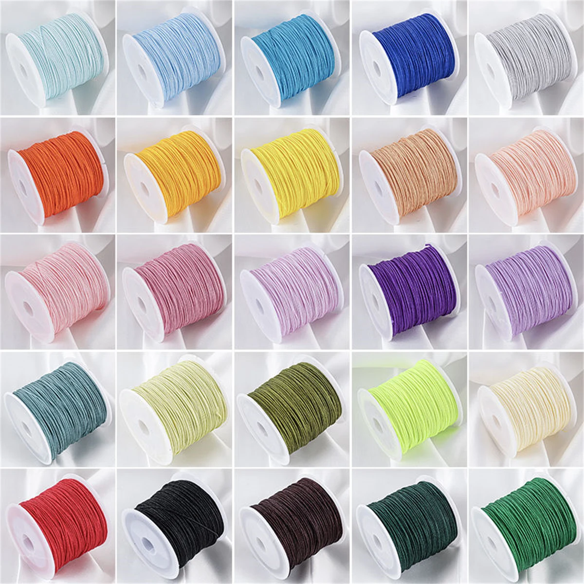Nylon Thread Cord 0.8mm/Roll Chinese Knot Macrame Line Bracelet Braided String DIY Jewelry Making Tassel Beading Accessorie nylon cord macrame cord nylon rope