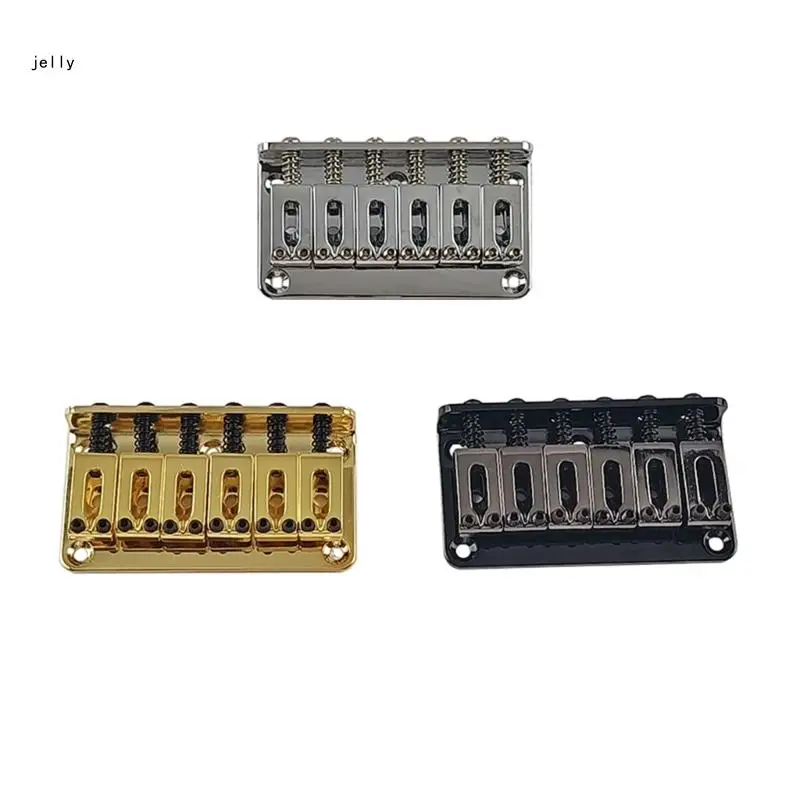 

448C 6 String Guitar Bridge Roller Tailpiece Hardtail Cigar Box with Mounting Screws