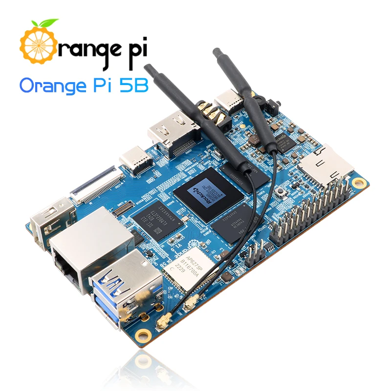   5B +   ġ   ǻ 8GB Ram RK3588S 64GB EMMC º, WIFI + BT    Orangepi 5 B