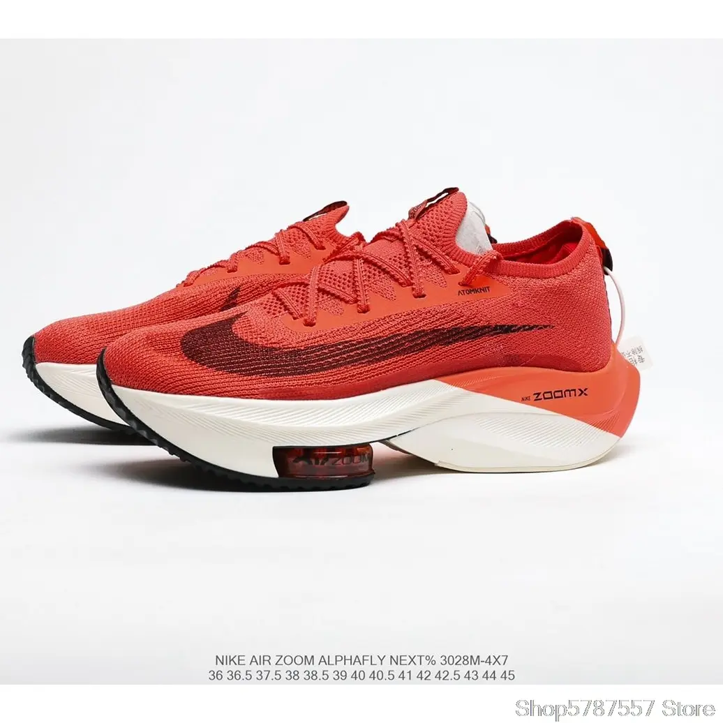 Original Nike Air Zoom Alphafly NEXT air cushion uses lighter and more breathable Atomknit material Women's shoes 36-40 shipping