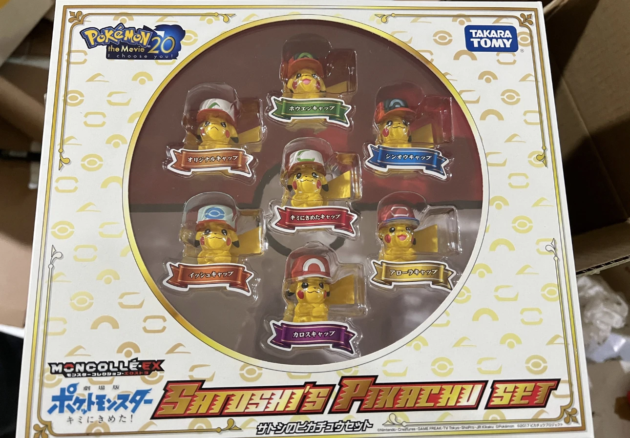 Figura original de Takara Tomy Pokémon Battle Ready, paquete múltiple, colección de monstruos Pokémon Pikachu Venusaur, Moncolle Ex Poké Ball