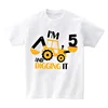Excavator Birthday Party Family Shirts Construction Personalized T Shirts Boys My Kids T Shirt 4