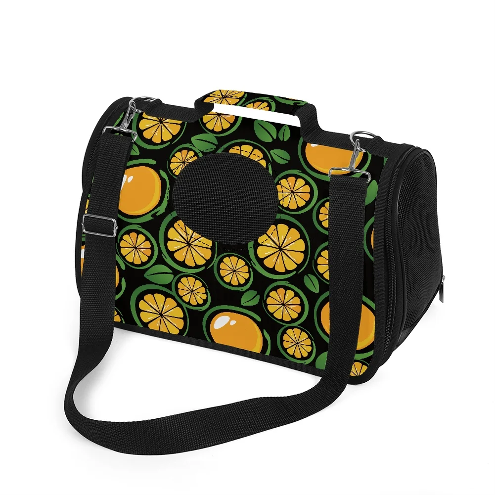

Carrier for Cat Shoulder Bag Summer Fresh Fruit Orange Cat Carrier Bag Outdoor Travel Portable Cat Transport Bag Custom