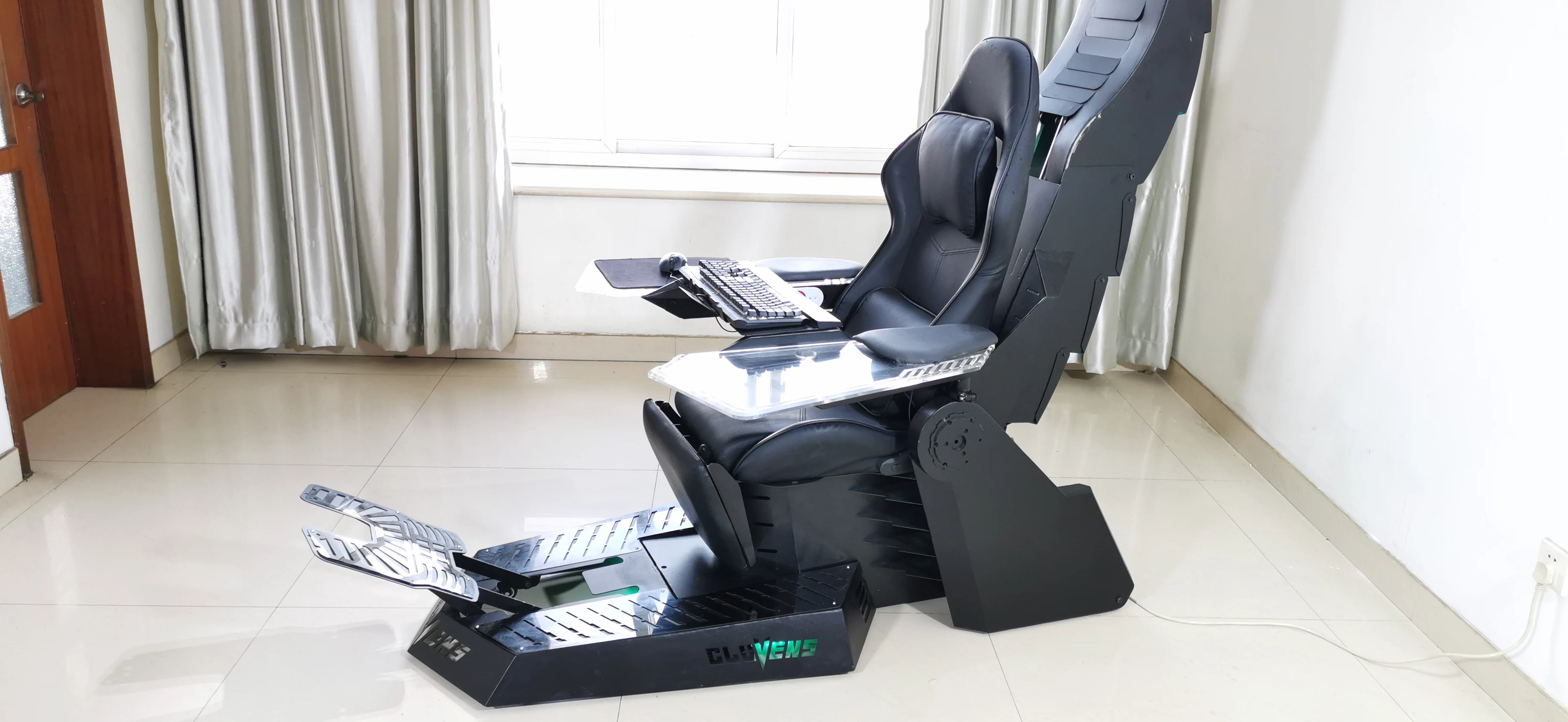 PC Gaming Chair Workstation J20 Veryon with Heat and Massage Cockpit As Predator