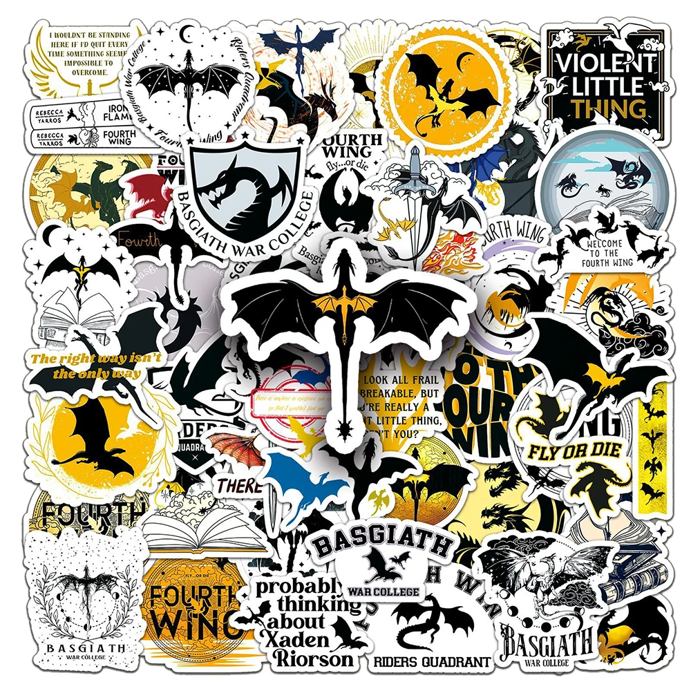 Cool Waterproof Cartoon Dragon Sticker Pack for Laptops, Luggage, and Stationery