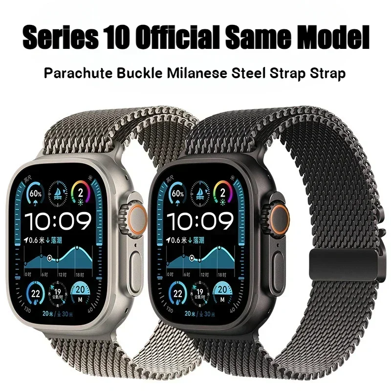 Milanese Loop Strap for Apple Watch Ultra Band 49mm 45mm 46mm