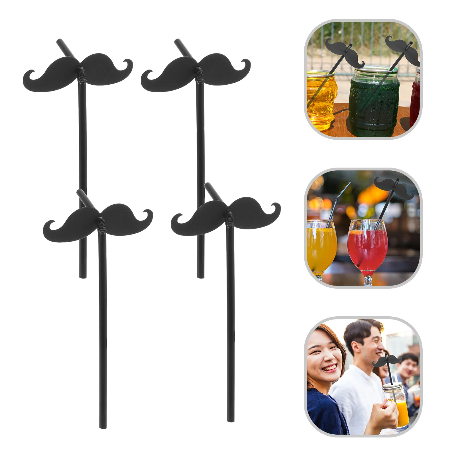 20 Pcs Straw Decoration Prop Party Supplies Casual Drinking Straws Recreational Supply Decorative Paper Christmas Shot