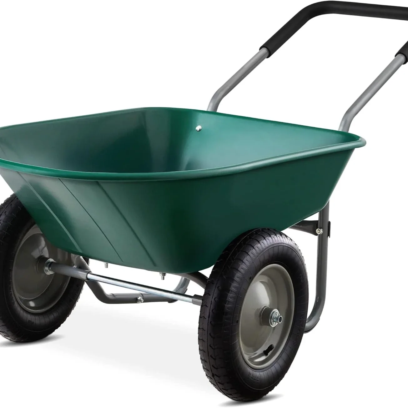Green Wheelbarrow Garden Cart with Stand 1