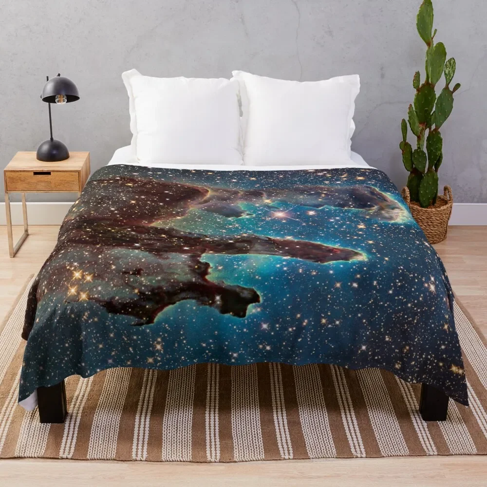 Pillars of creation - Eagle Nebula Throw Blanket Heavy Large valentine gift ideas Blankets