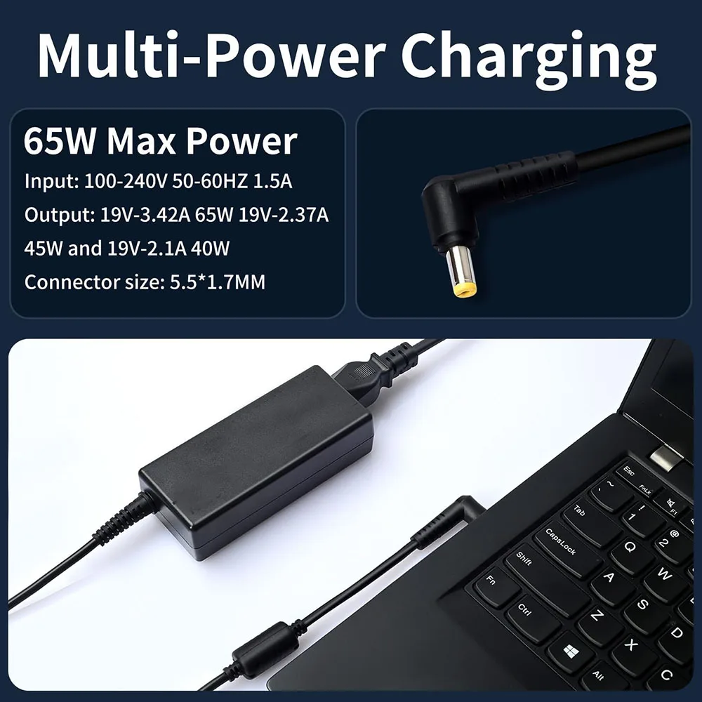 Adaptateur Pour Ordinateur Portable Acer Aspire One D255 65 W