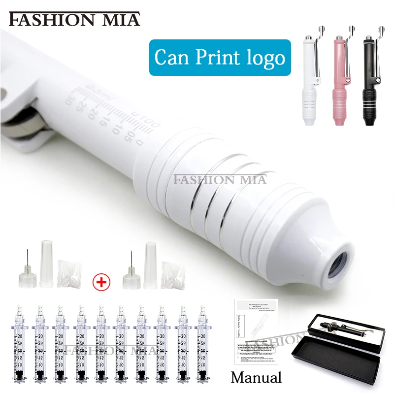 0.3ml White Hyaluron pen Kit Atomizer Lip Filler Hyaluronic acid Pen for Beauty Skin Anti-wrinkle Skin Rejuvenation Lips Lifting