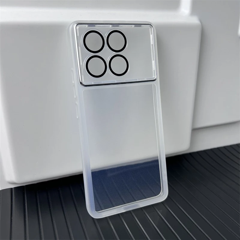 Soft Clear Silicone Mobile Phone Case with Full Lens Camera Protection Back Cover