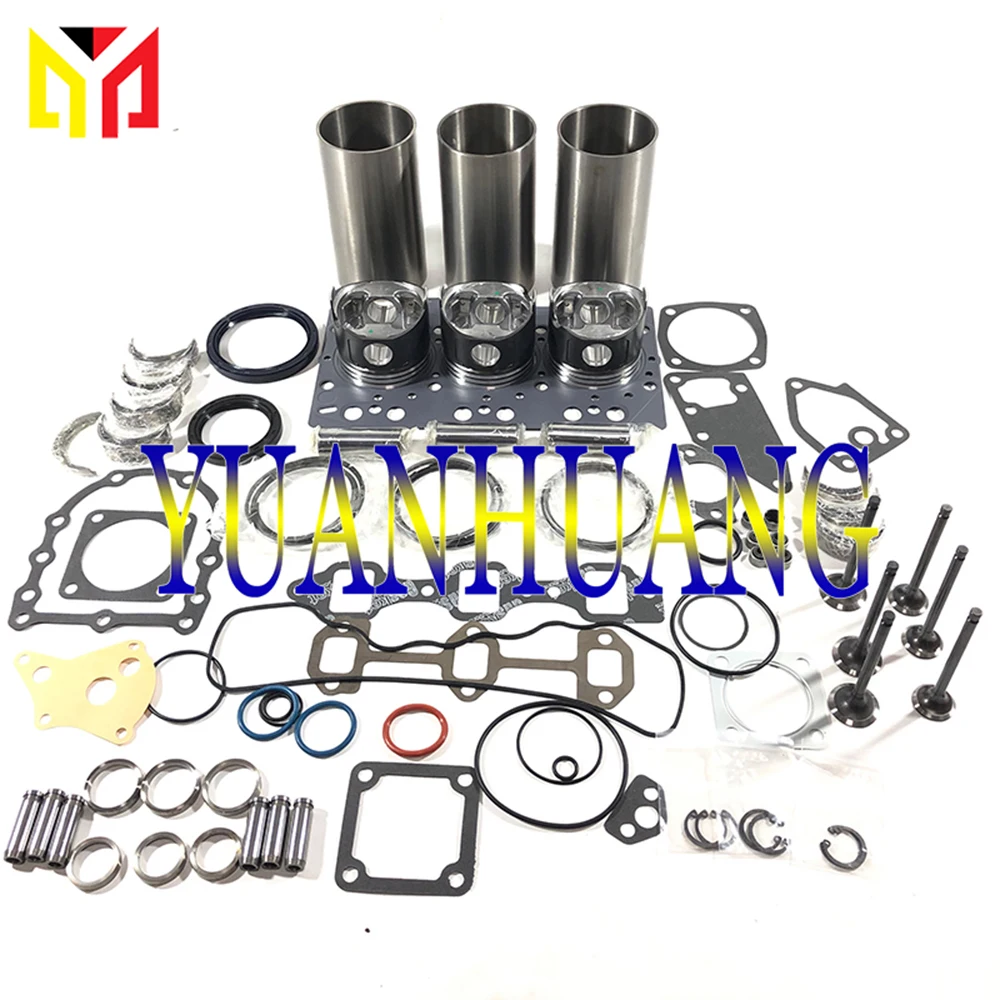 

3KR1 Engine Rebuild Kit With Valve & Seat & guide Overhual Repair Gasket Set For ISUZU Diesel Liner Piston Ring Rearing