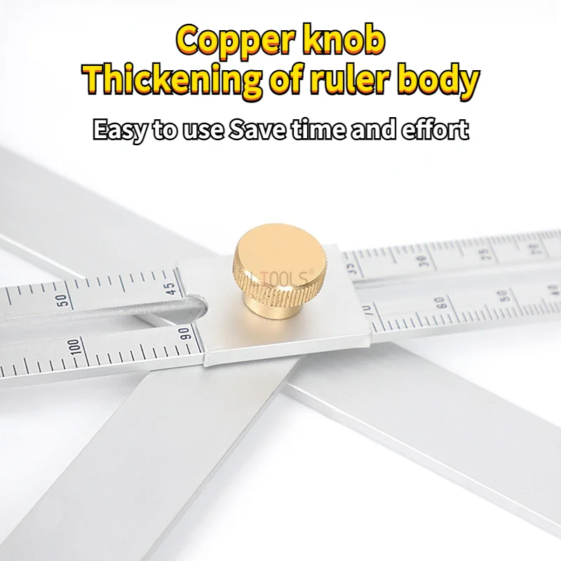 Woodworking Aluminum Protractor Diagonal Ruler with Clear Scale Corner Angle Finder Square Carpenter Building Measuring Tools 4