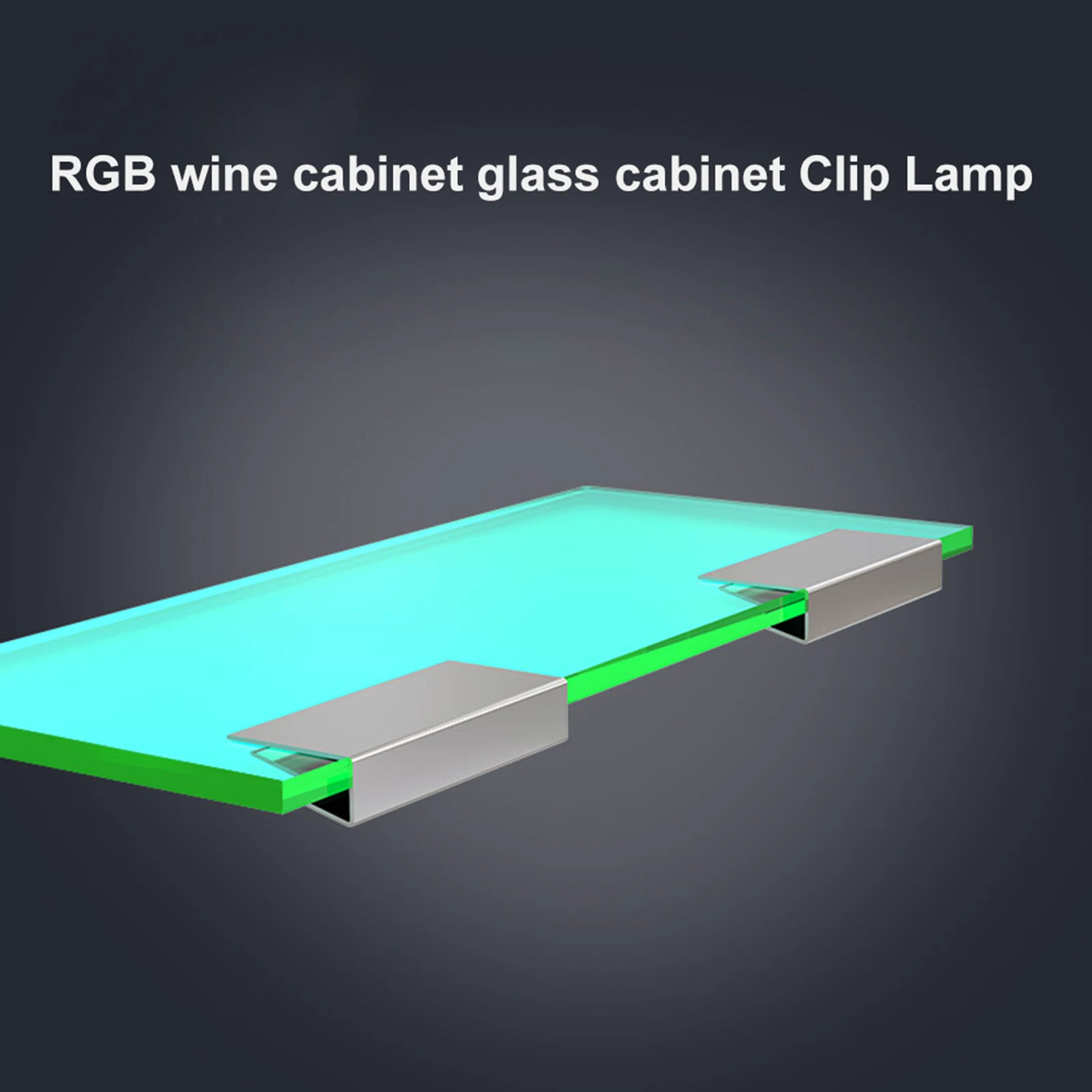Glass shelf 2024 edge lighting