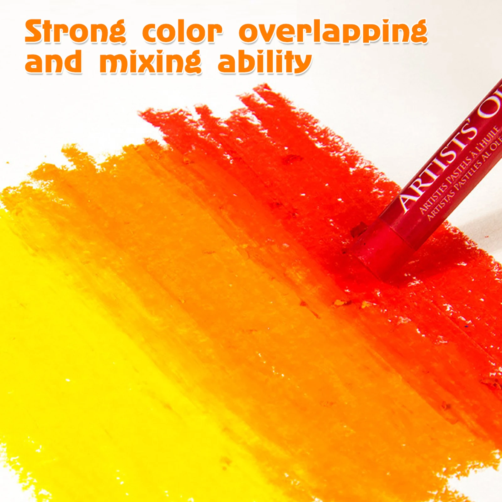 Colorful Oil Pastels Professional Oil Drawing Stick Painting Coloring Soft Crayon Graffiti Pen School 25/50Pcs art pens