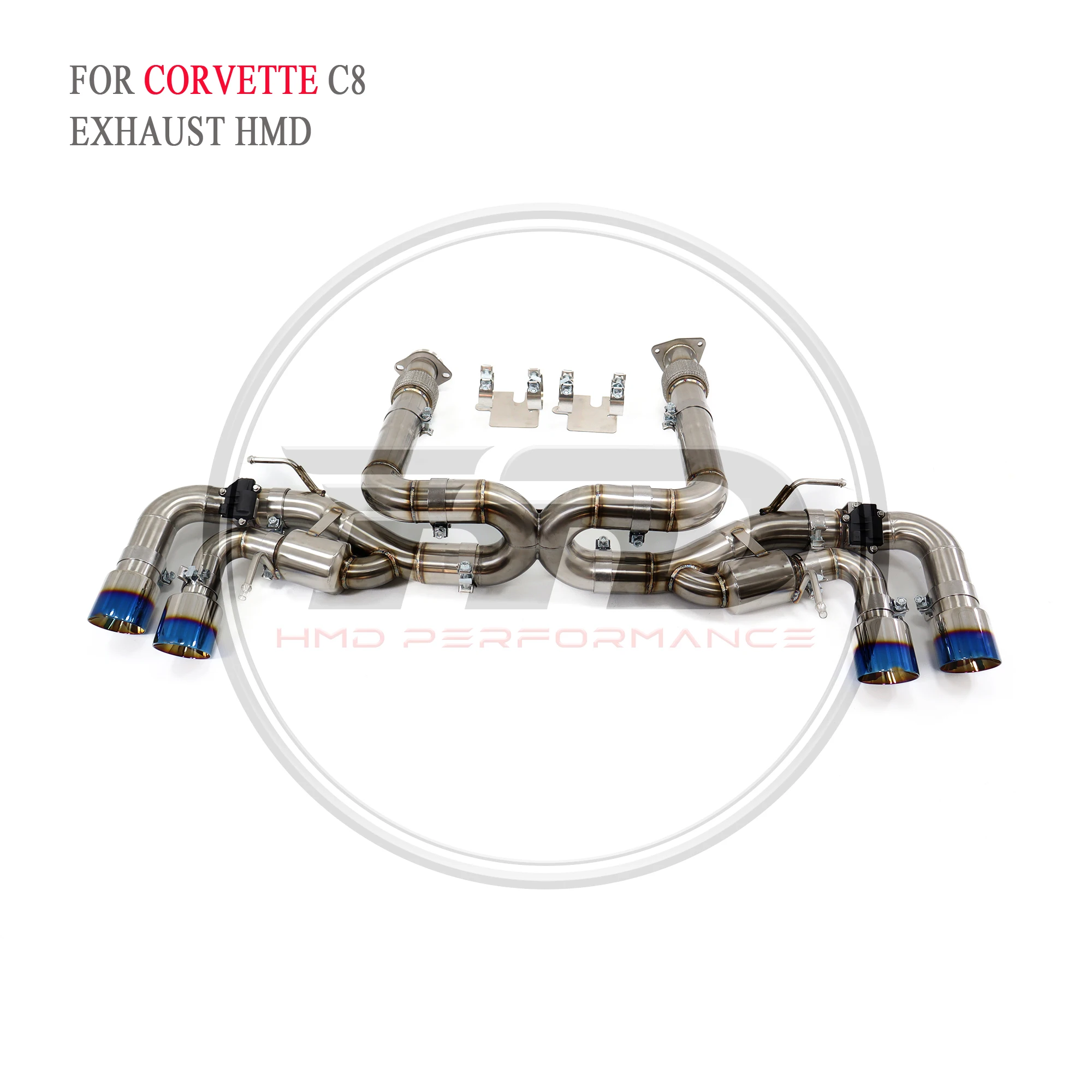 

HMD Exhaust System Stainless Steel Performance Catback for Chevrolet Corvette C8 6.2L Muffler With Valve