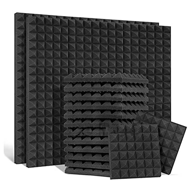

Hot YO-50 Pack Acoustic Panels,Sound Proof Foam Panels,Studio Soundproofing Wedges,Wall Reduce Noise Foam,For Music Studio,Etc