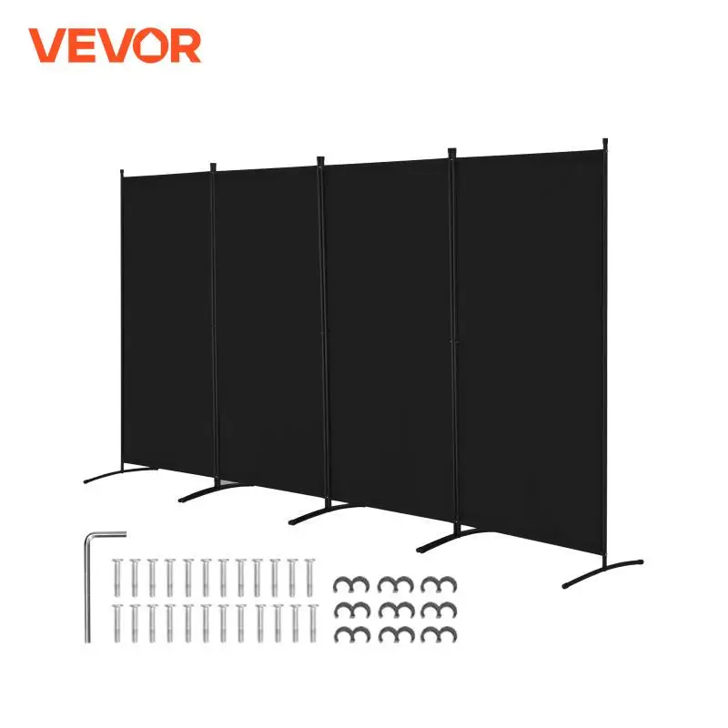 Room Divider Screen VEVOR 3/4/6 Panel Room Divider Folding Privacy Screen and Portable Freestanding Room Partitions for Office Bedroom Study Hotel