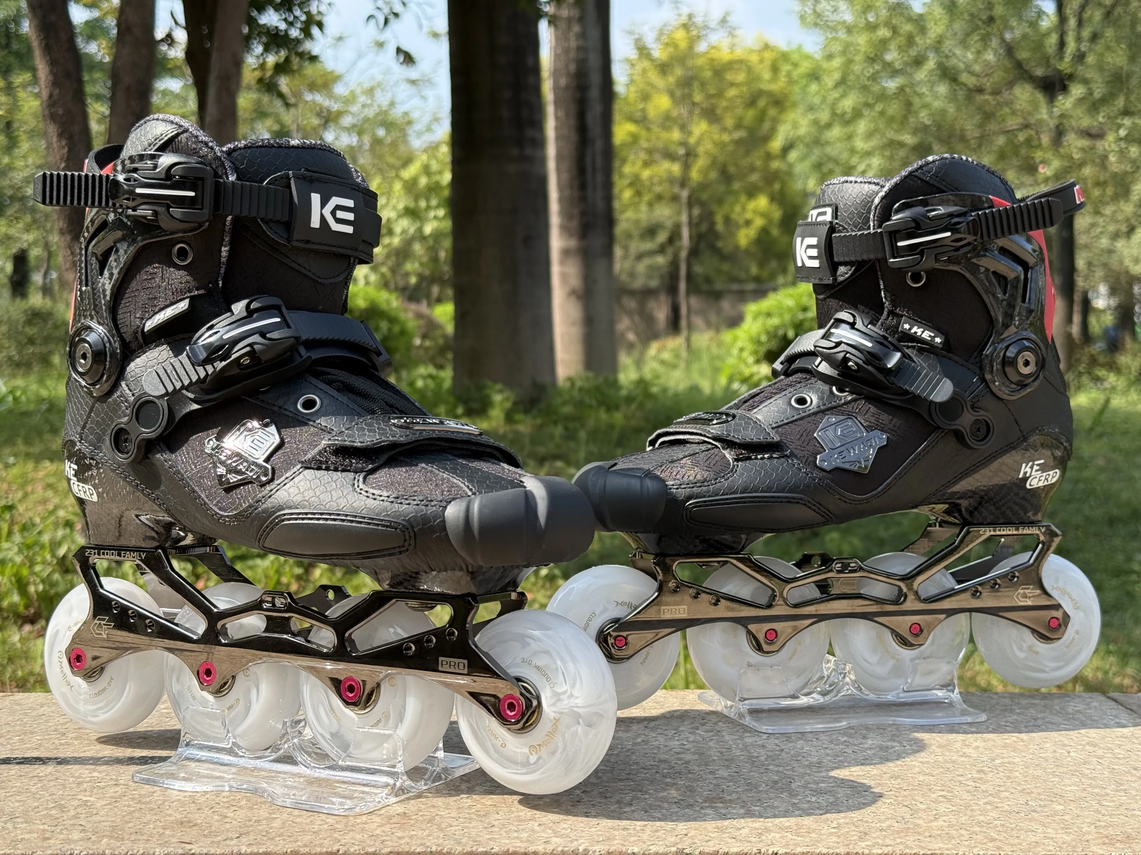 Inline Skates Carbon Fiber Original KE CFRP Professional Slalom Skate JUF Child Adult Roller Skating Shoes Sliding Patines