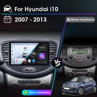 Srnubi Carplay autoradio pour Hyundai i10 2007 2008 2009 2010-2013 lecteur multimédia Android Auto Navigation GPS 2 Din stéréo DVD 2