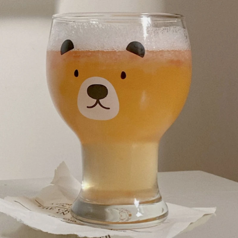 400-450ml Ins Creative Bear Bear Steins Multi-Purpose Popular Fashion Dessert Juice Cold Ink Cocktail Coffee Cup Drinkware