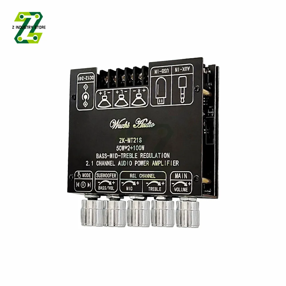 

ZK-MT21S Stereo Treble Bass Adjustment Bluetooth-compatible Audio Power Amplifier Board Module