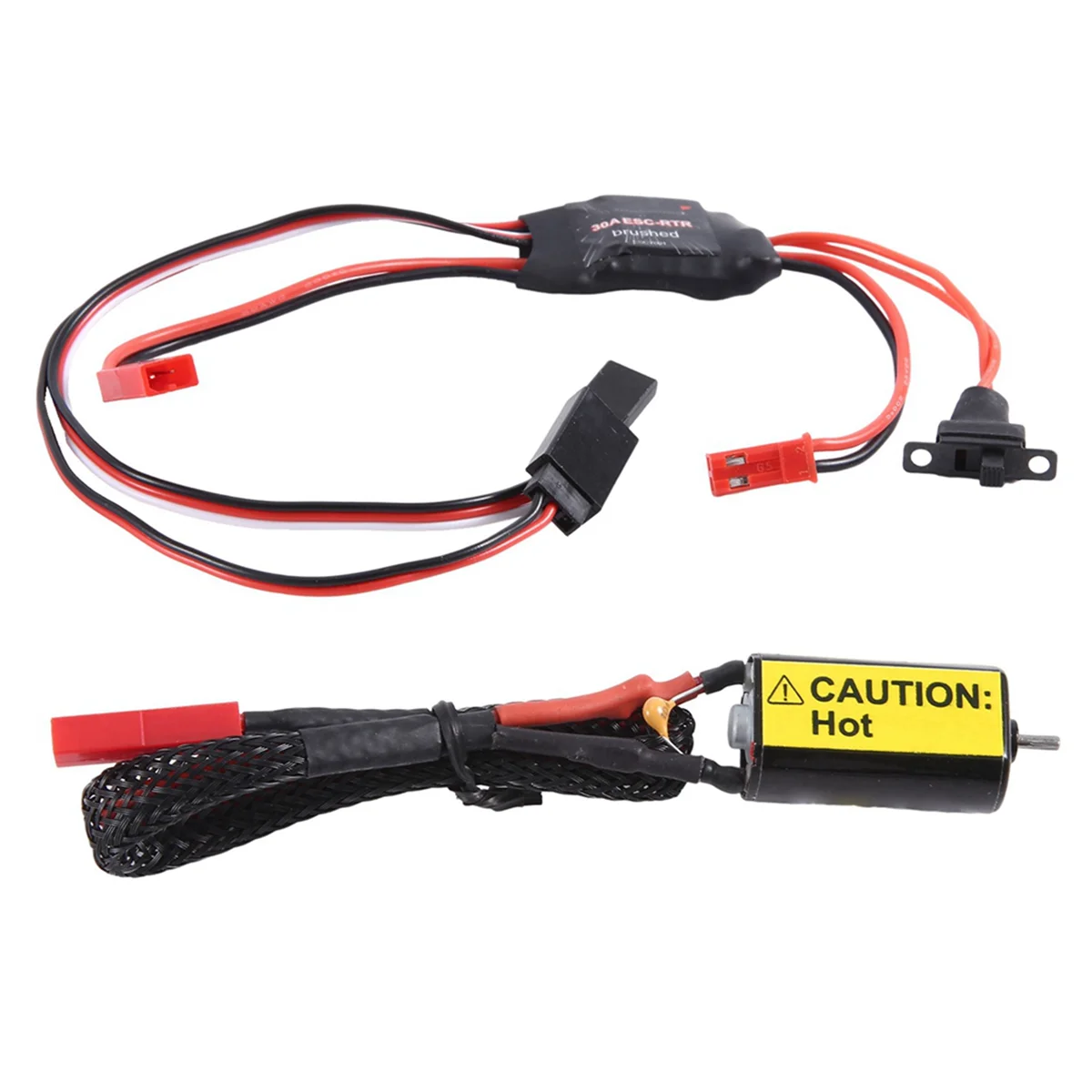 Rxaz 30A Spazzolato Esc & 66T Strong Netic 050 Motor Combo Per Rc Car 1/24 Scx24 Rc Crawler Upgrade Kit Connettore Jst