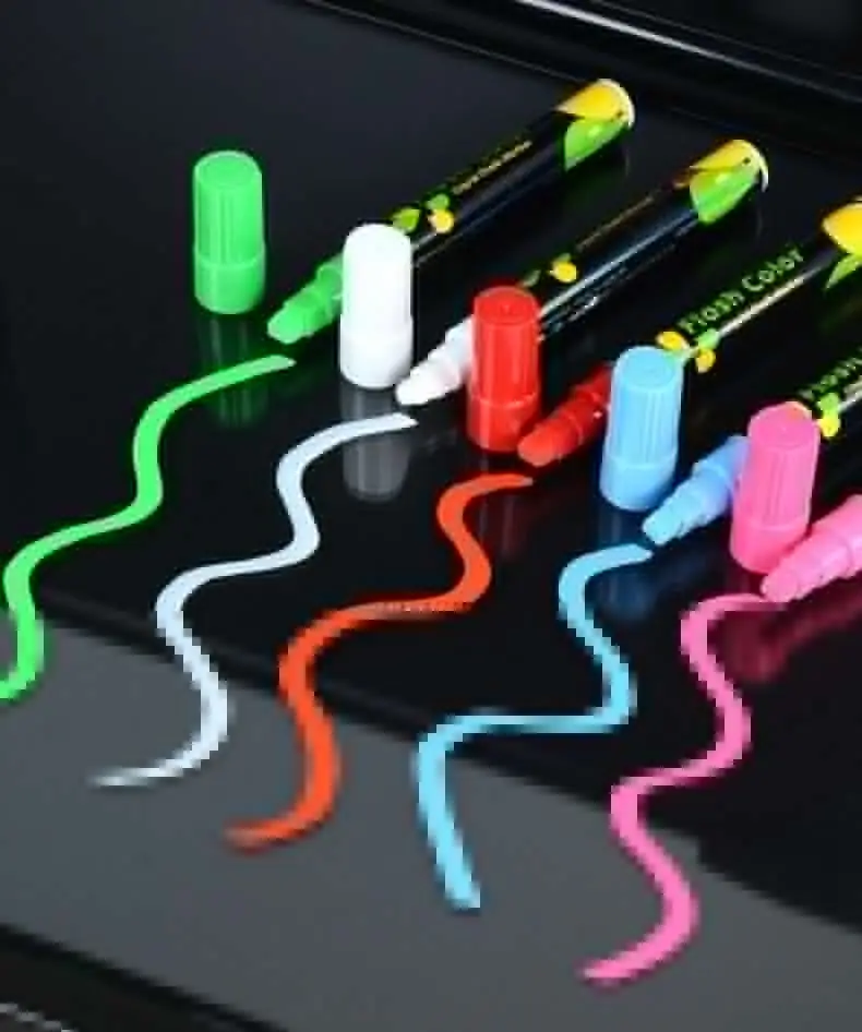 Liquid chalk markers Colorful Removable Washable For Windows Mirrors Car Windshields Glass Whiteboards