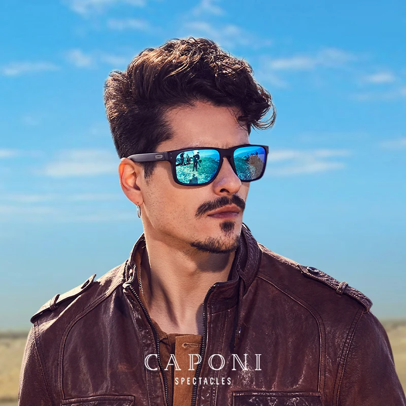 Occhiali Sportivi Occhiali Da Sole Uomo Con Lenti Azzurre Occhiale - Main Image