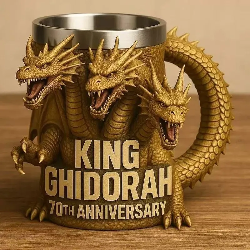 6 Types Godzilla Peripheral Model Ornament Water Cup Godzilla 70th Anniversary 3D Mug Gift Ornament Model Toys Gift 4