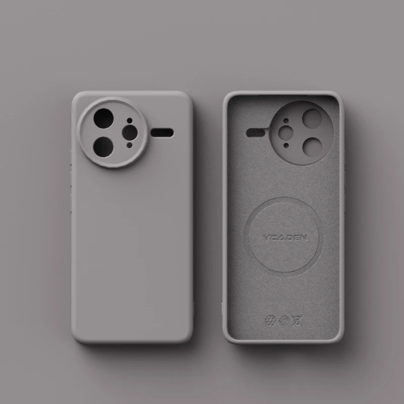 Liquid Silicone Shockproof Magnetic Wireless Charging Case - Solid Color Cover