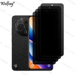 Premium Privacy Tempered Glass Screen Protector - Full Cover, Anti - Spy Protection, 6.7 - inch Display - TCL 605 (4 Front Glass)